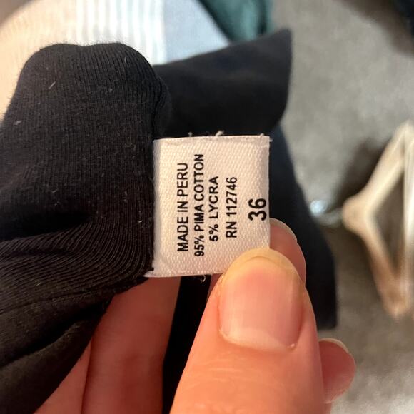 Jarbo Black Pima Cotton Classic Cowl Neck Sweater Women's EU 36 / US 4 EUC - Picture 7 of 12